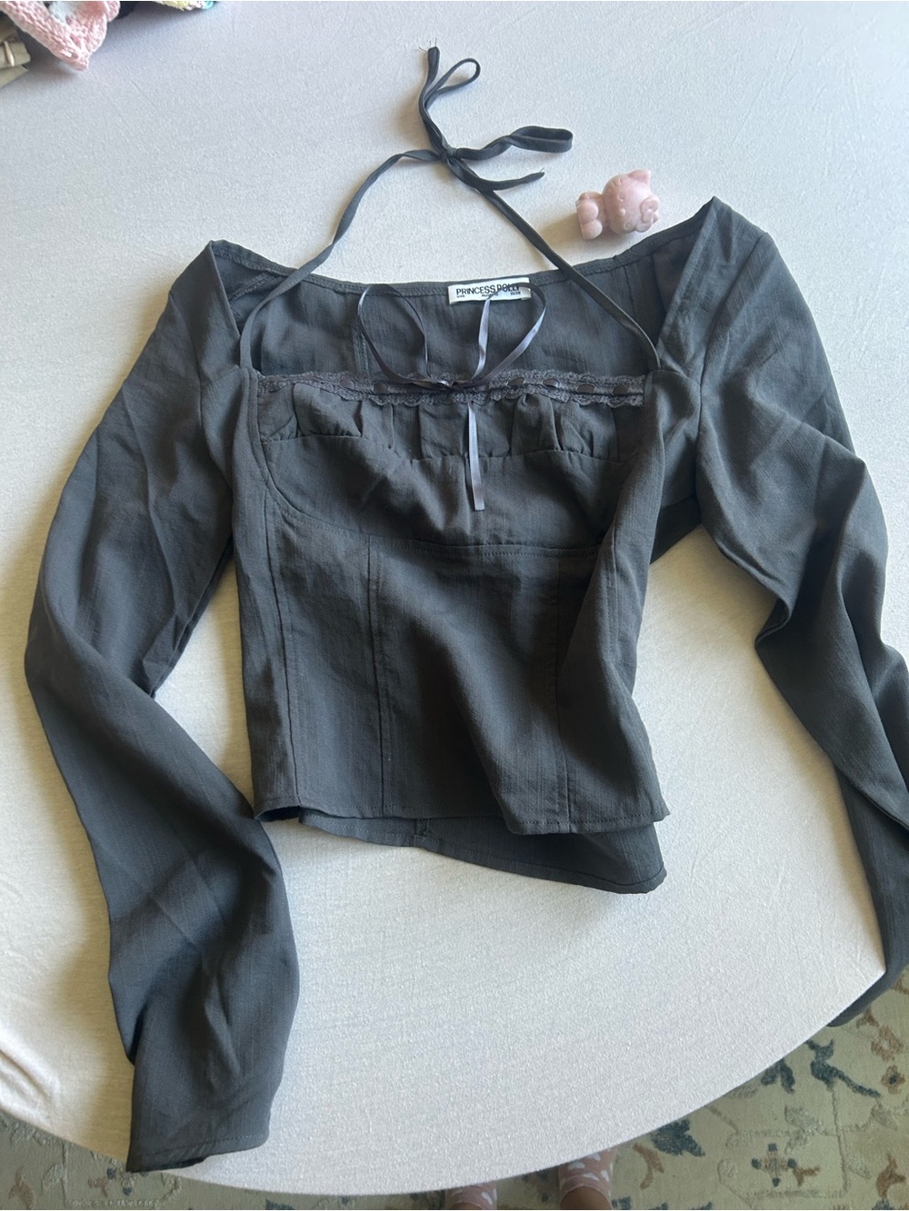 halter long sleeve